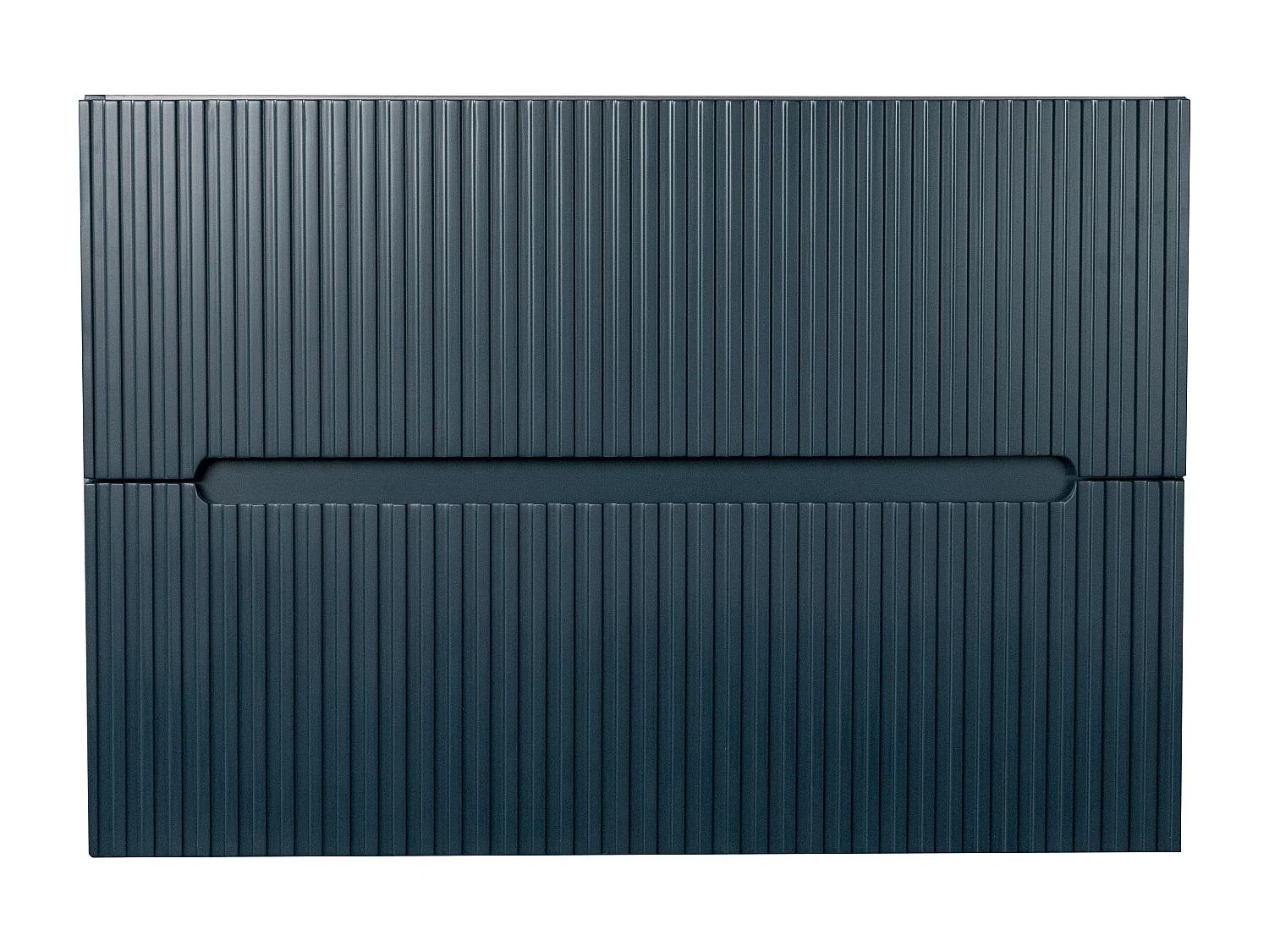 Meuble sous vasque suspendu strié bleu - 80 cm - PAVANI