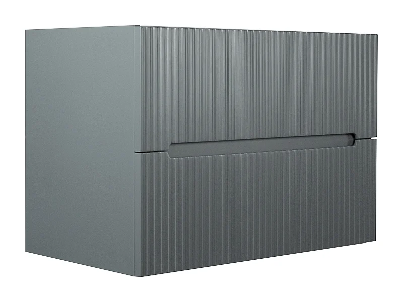 Mueble de baño bajo lavabo flotante gris - 80 cm - PAVANI