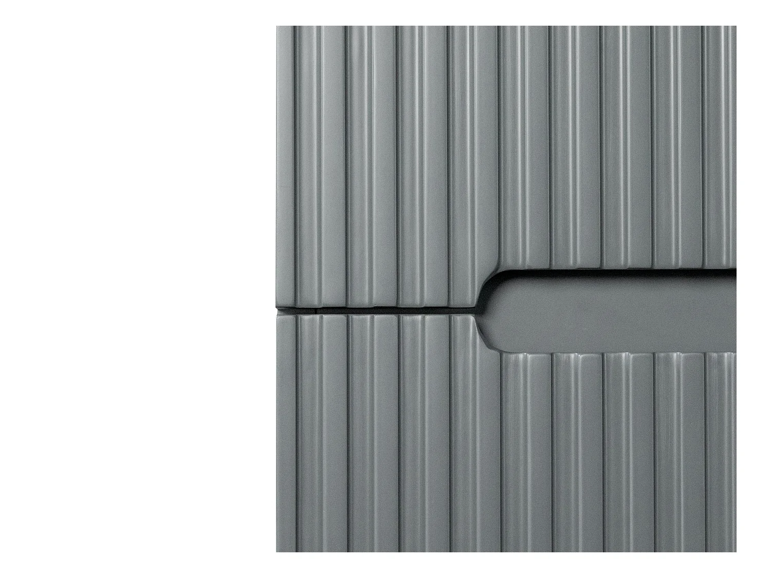 Mueble de baño bajo lavabo flotante gris - 80 cm - PAVANI