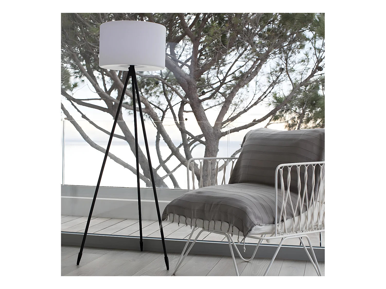 AUßENSTEHLEUCHTE kabellose H150CM TAMBOURY