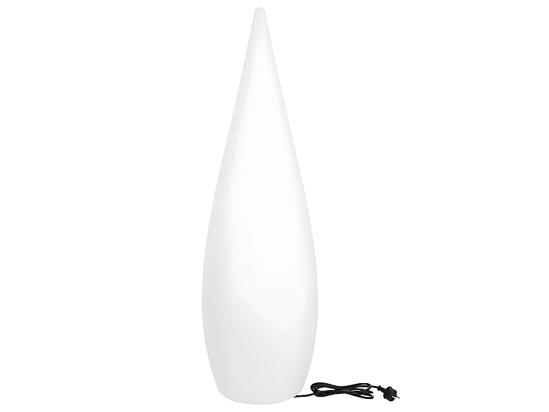 Lampadaire ext filaire CLASSY Blanc Polyéthylène H150CM
