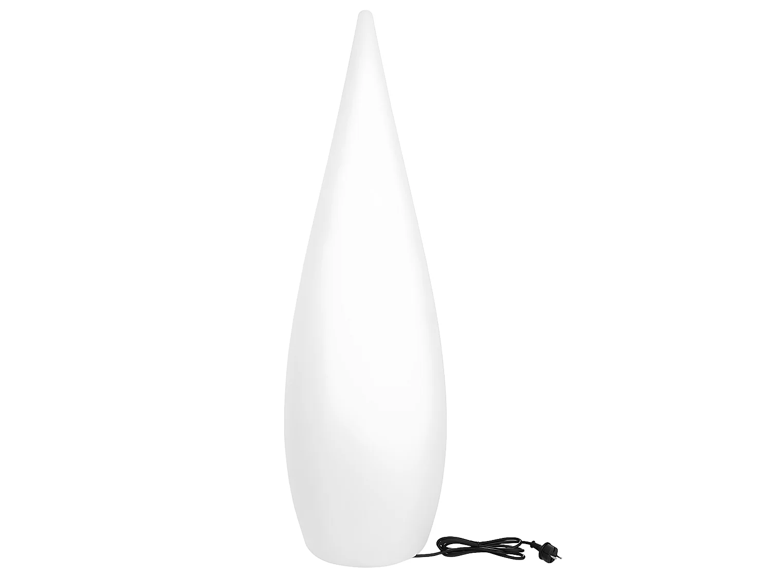Lampadaire ext filaire CLASSY Blanc Polyéthylène H150CM