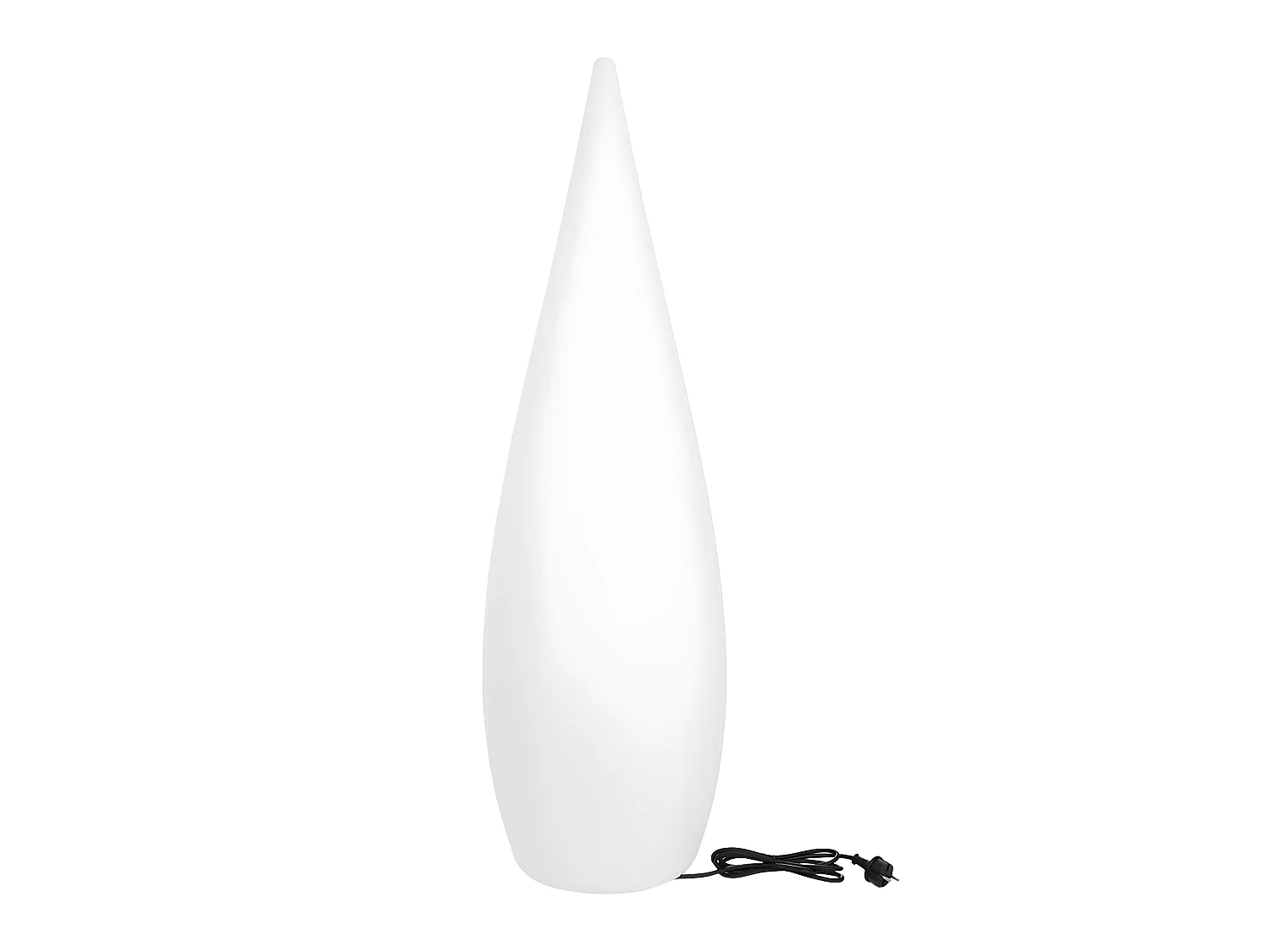 Lampadaire ext filaire CLASSY Blanc Polyéthylène H150CM