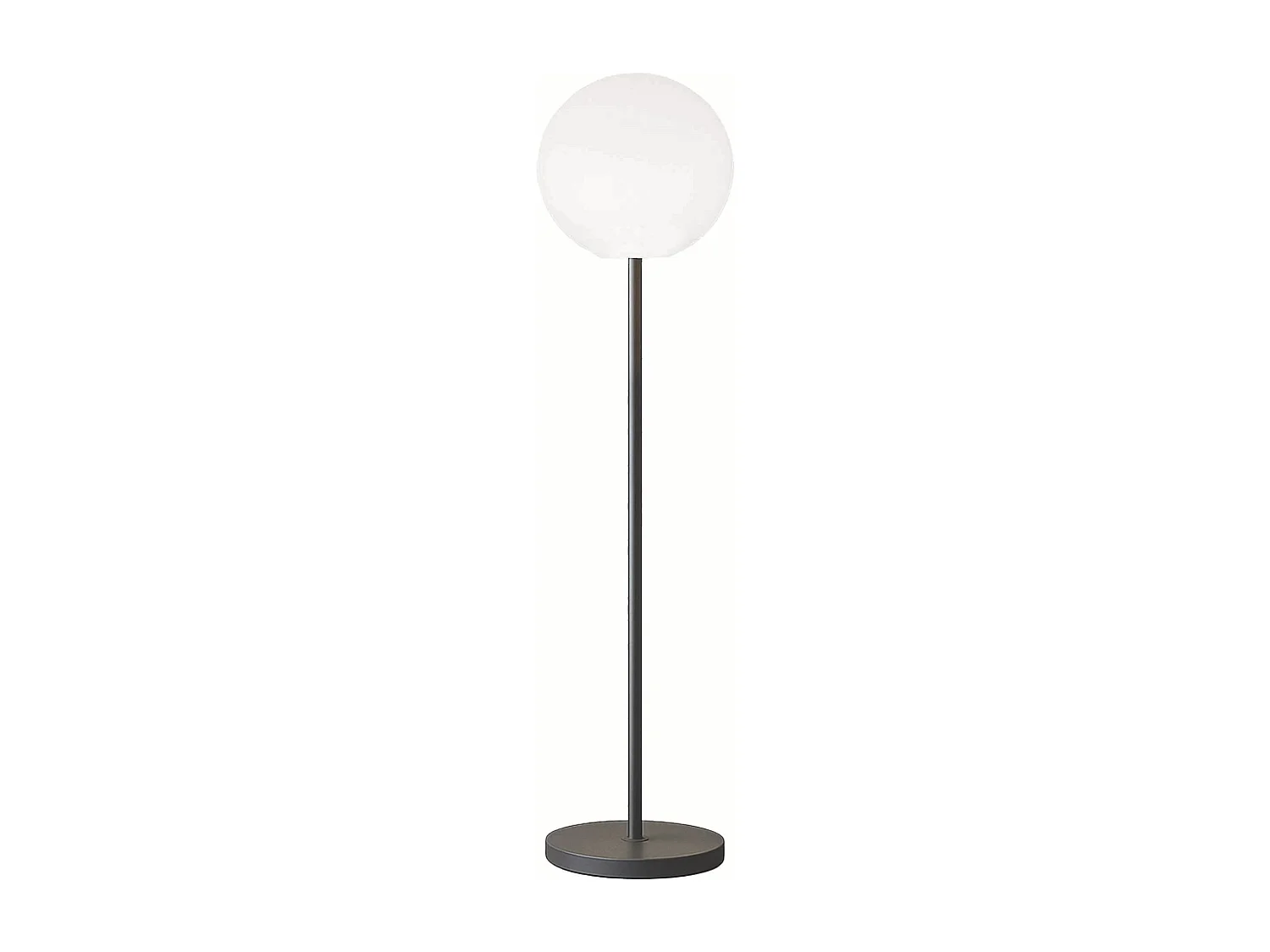 Lampadaire extérieur sans fil LUNY Blanc Polyéthylène H150CM