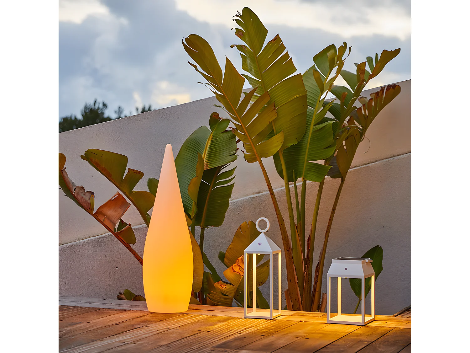 veelkleurige LED draadloze vloerlamp H80CM CLASSY