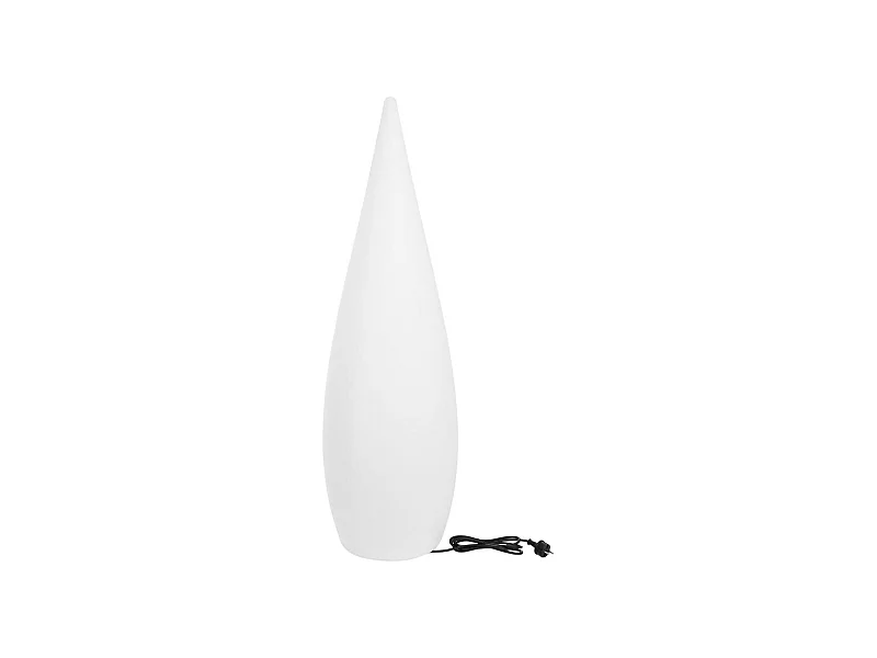 Lampadaire ext filaire CLASSY Blanc Polyéthylène H120CM