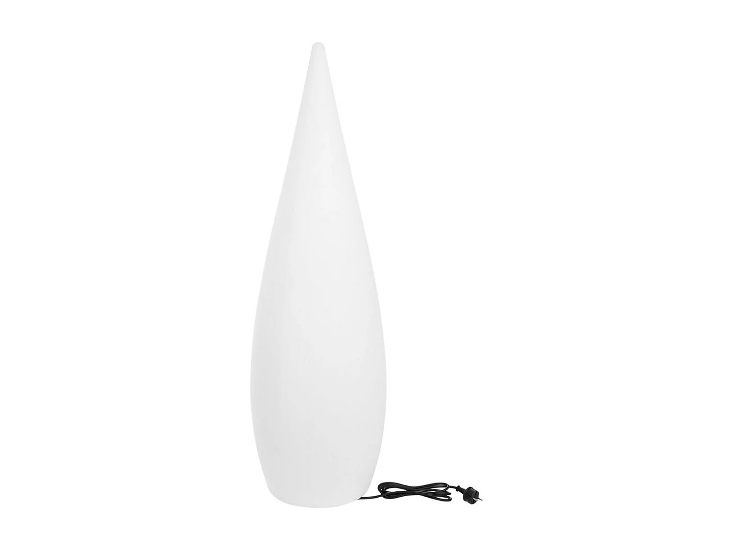 Lampadaire ext filaire CLASSY Blanc Polyéthylène H120CM