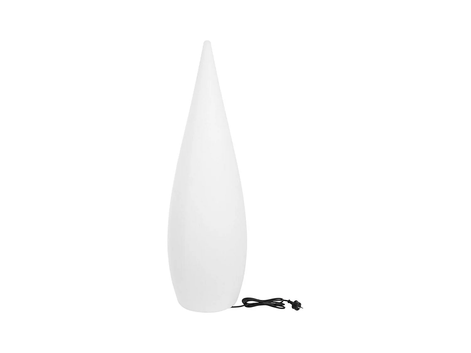 Lampadaire ext filaire CLASSY Blanc Polyéthylène H120CM