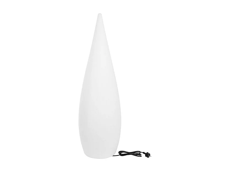Lampadaire ext filaire CLASSY Blanc Polyéthylène H120CM