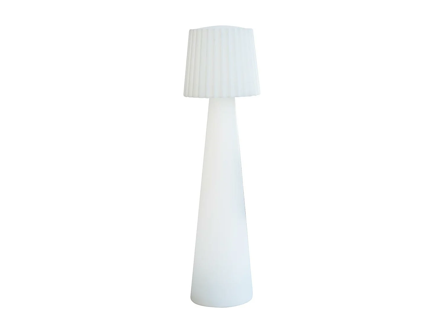 Lampadaire extérieur sans fil LADY Blanc Polypropylène H110CM