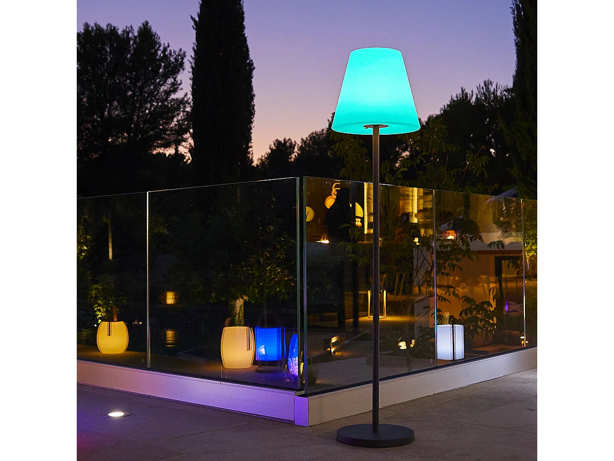 Lampadaire d'extérieur sans fil STANDY RGB H150cm