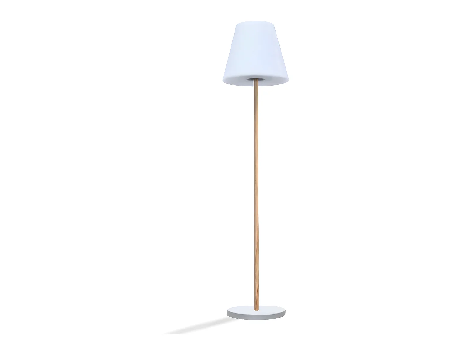 Lampadaire solaire STANDY Bois Metal H150cm