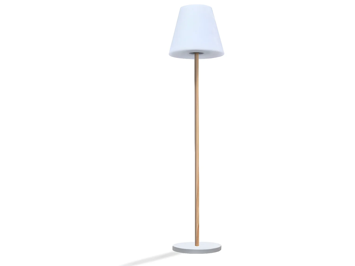 Lampadaire solaire STANDY Bois Metal H150cm