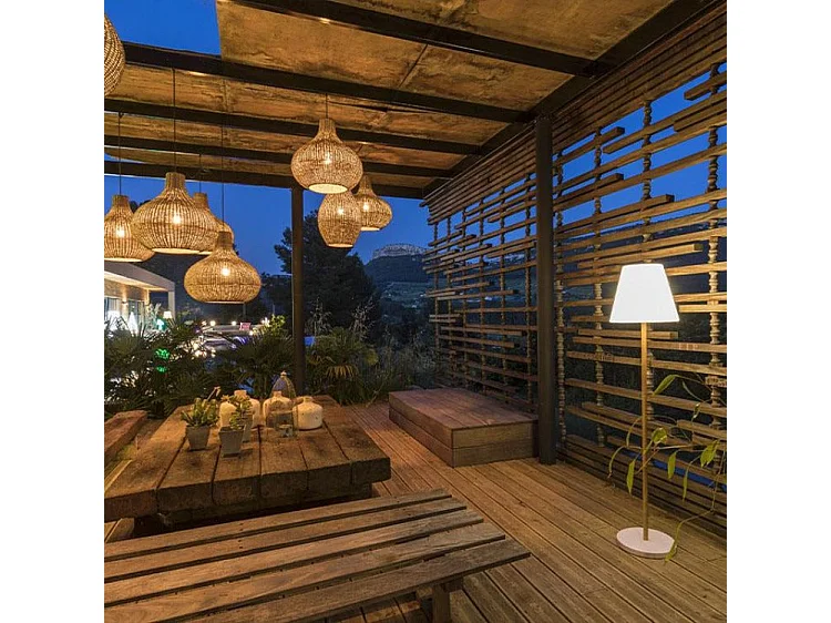 Zonne-straatlantaarn H150cm WOOD