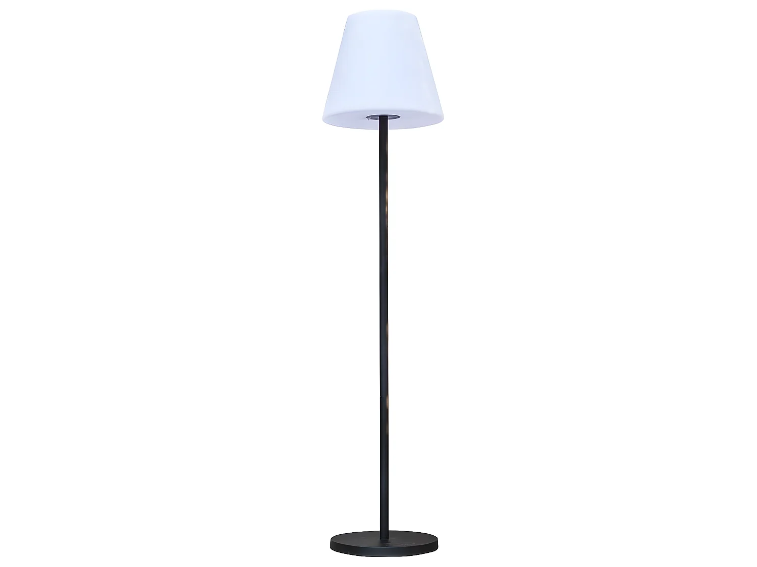 Lampadaire lumineux solaire STANDY Blanc Acier H150cm