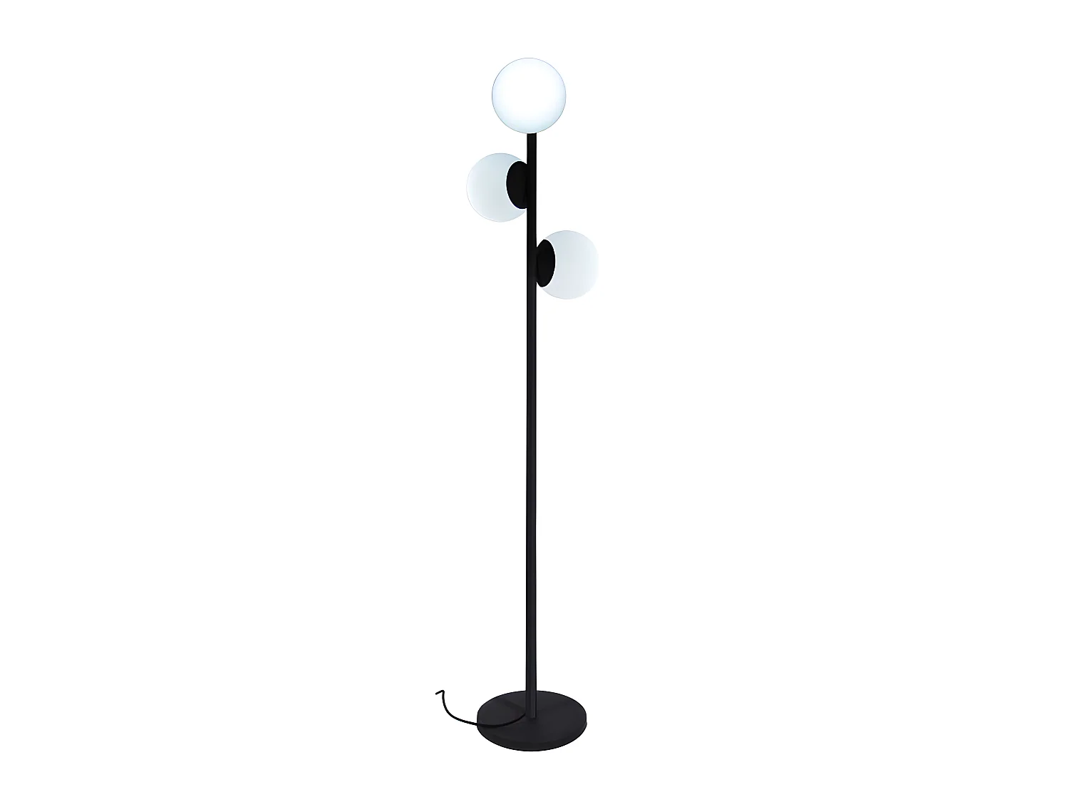 Lampadaire ext filaire GLOBY Gris anthracite Acier H175CM