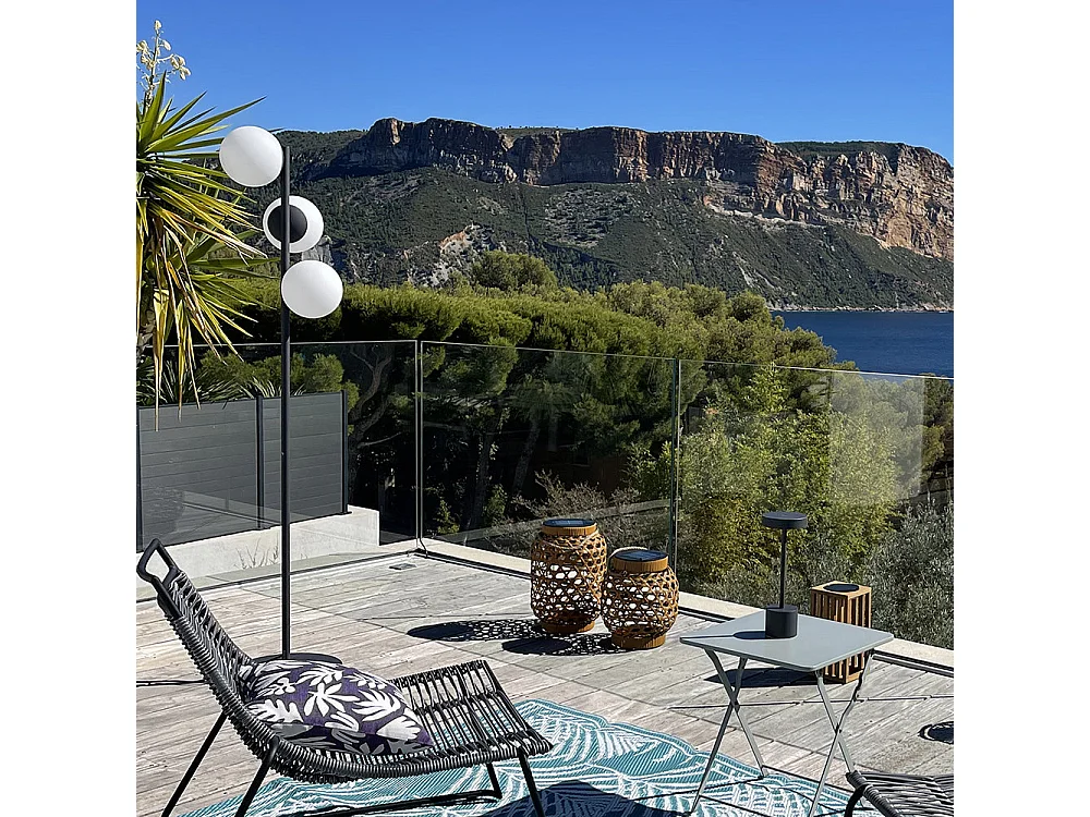 Lampadaire d'extérieur filaire GLOBY TREE E27 H175cm