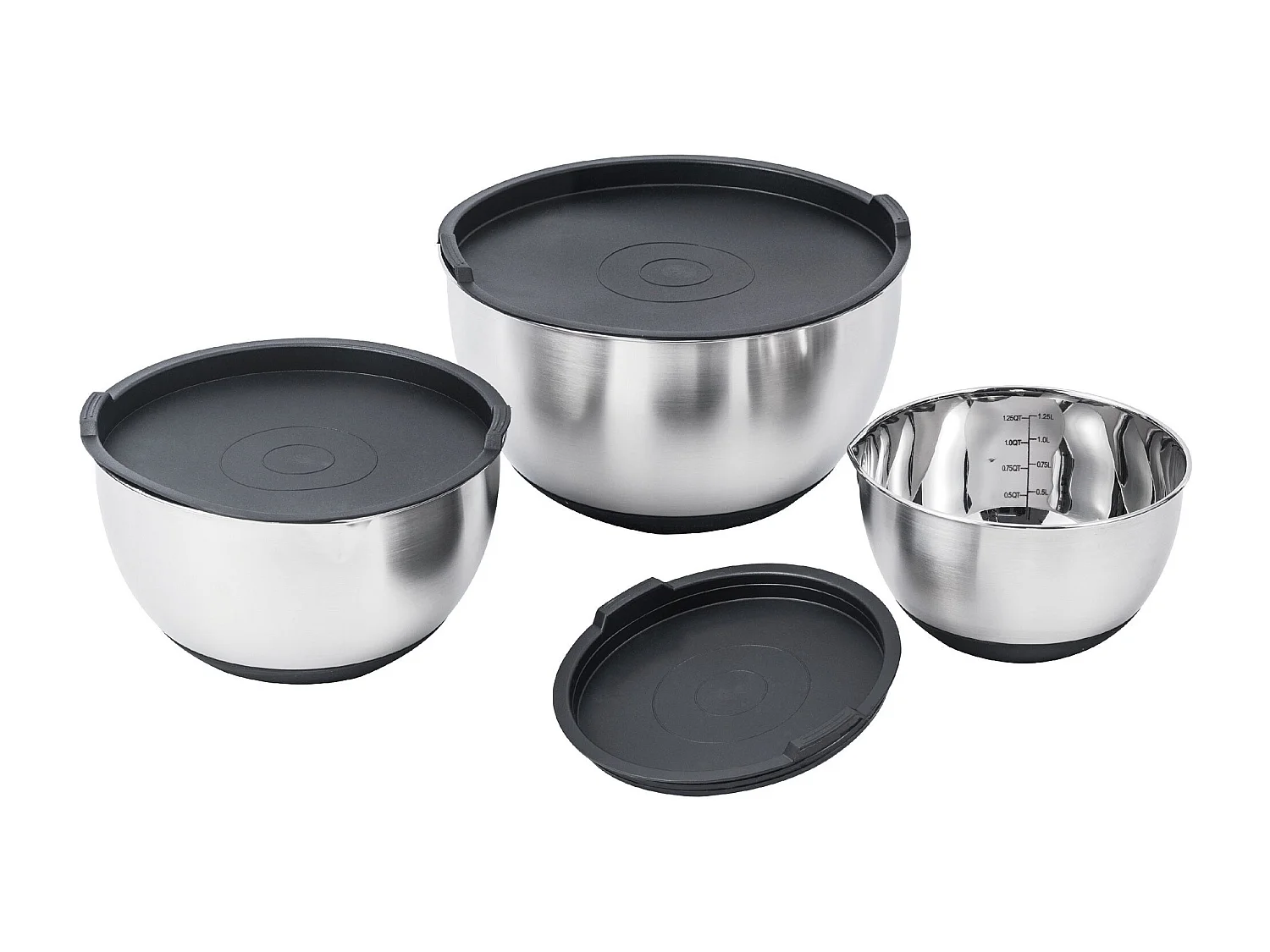 Ensemble De 6 Bols Mélangeurs En Acier Inoxydable Avec Graduations - Bols De Cuisine Empilables 700ml Pour Pâtisserie Et Préparation