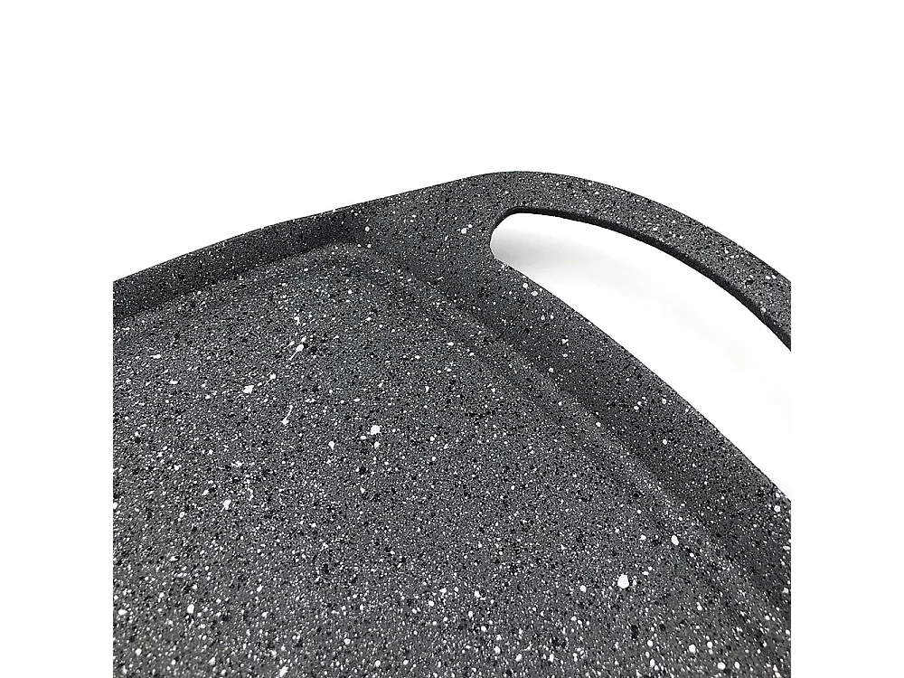 Plateau de cuisson grill induction ONYX Gris Aluminium 47 x 28 CM