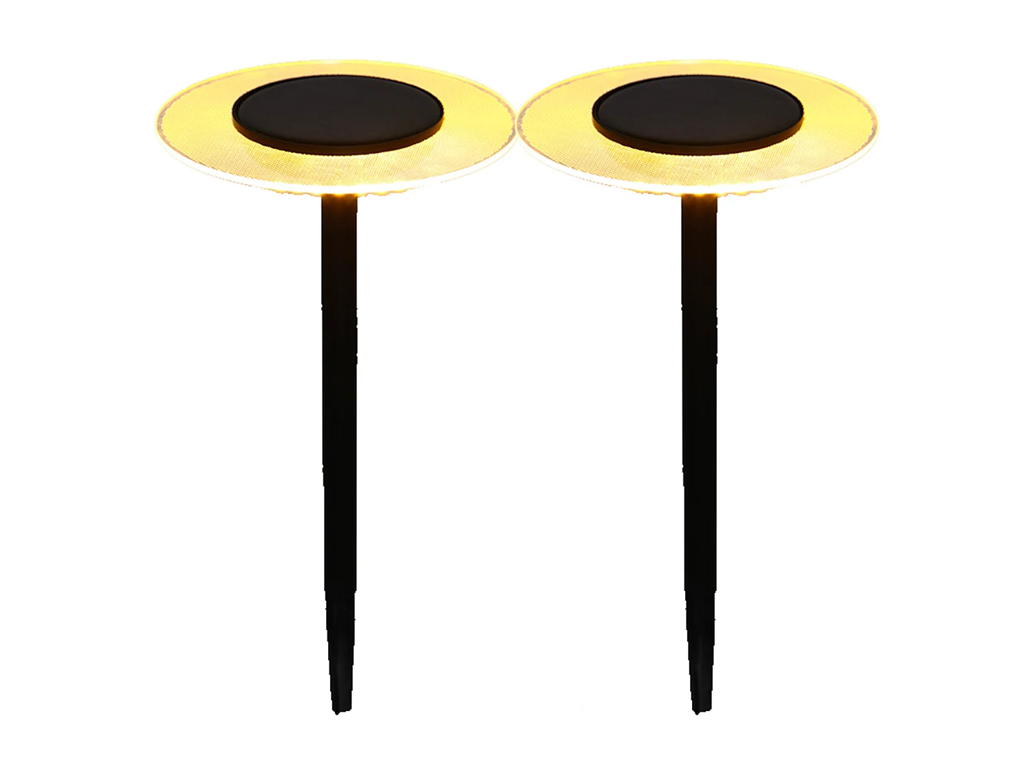 2 Balises solaires à piquer UFO H35cm