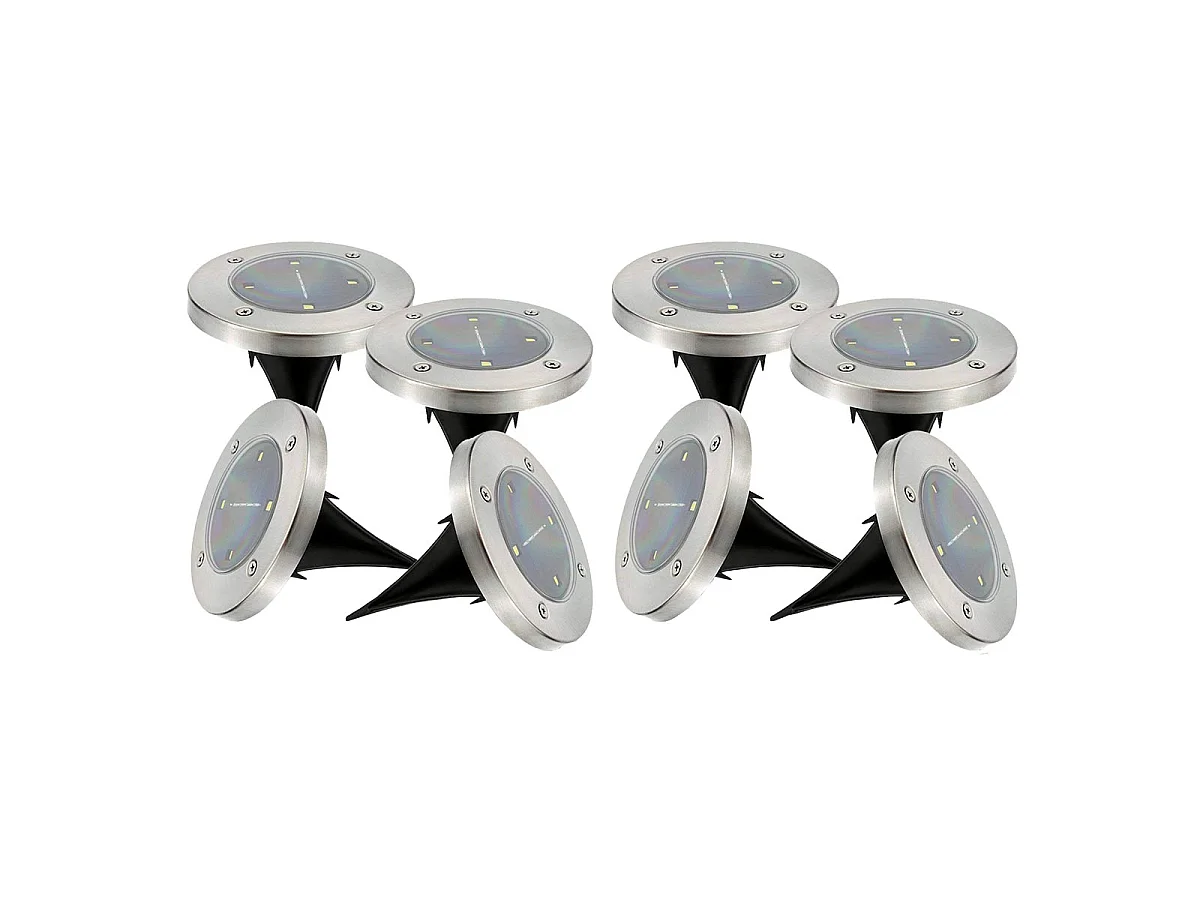 Set van 8 ronde zonnebakens D12CM DECKY