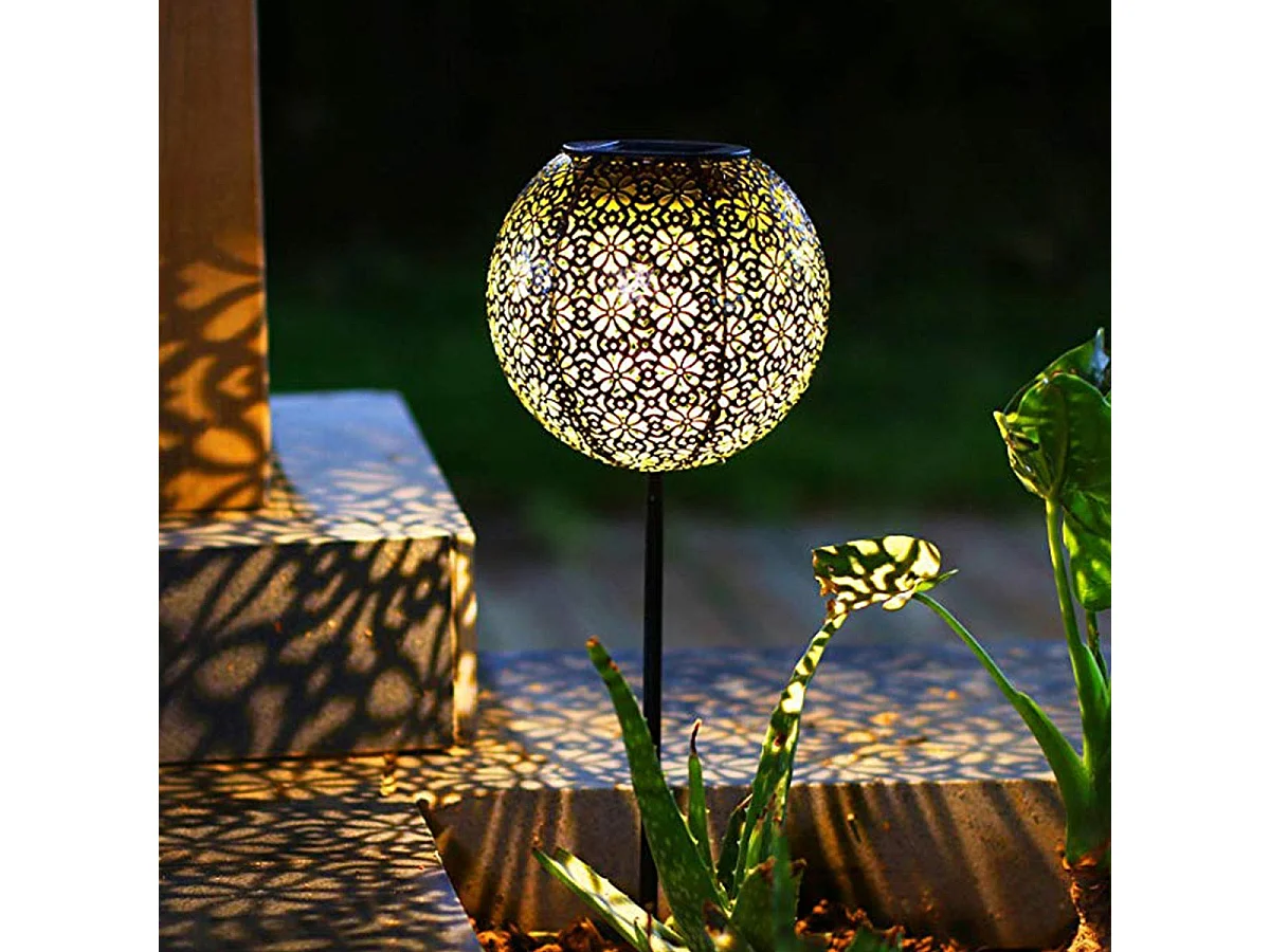 Set mit 2 Solar-Erdspießleuchten H45CM AGADIR