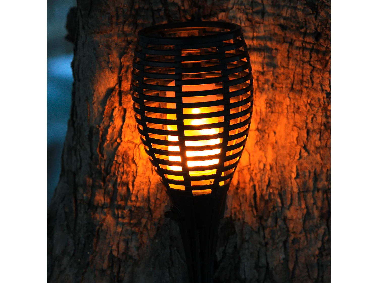 2 mini torches effet flamme MINI MAITY SUN H70cm