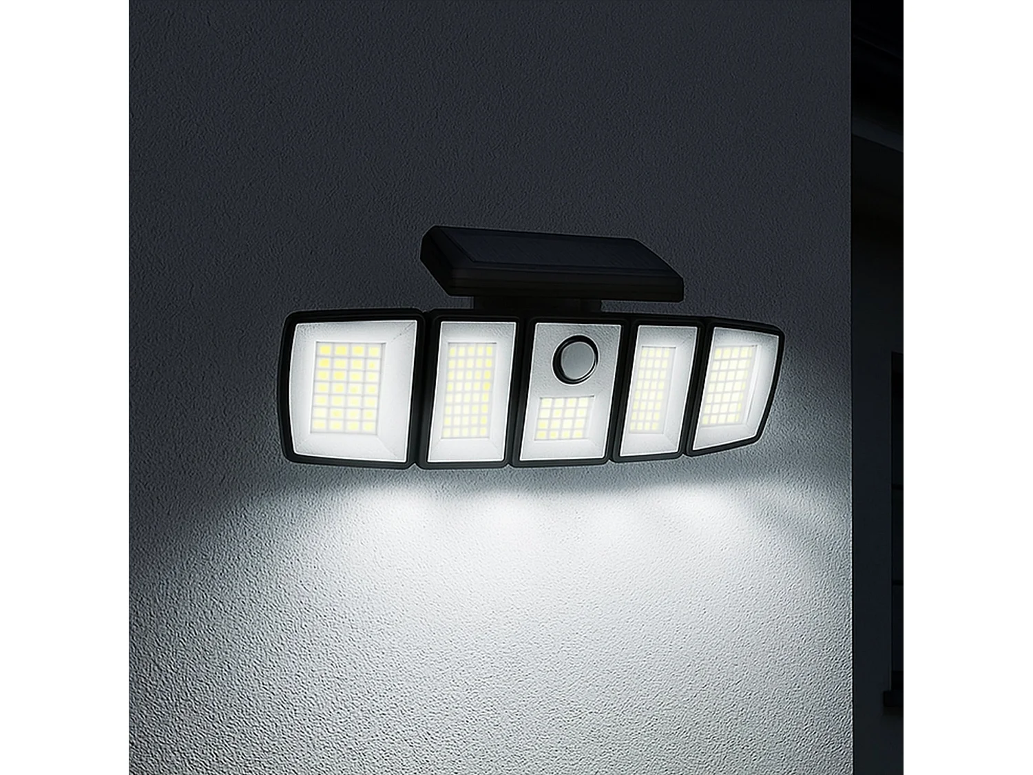 Projecteur solaire avec détecteur ANDOVER XL Noir ABS 1000LM