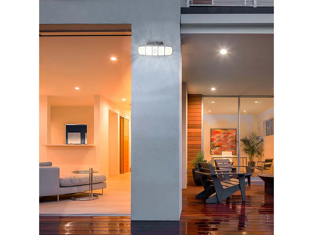 Projecteur solaire avec détecteur ANDOVER XL Noir ABS 1000LM