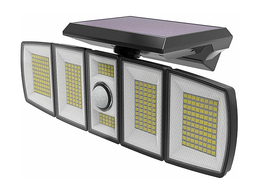 Projecteur solaire avec détecteur ANDOVER XL Noir ABS 1000LM