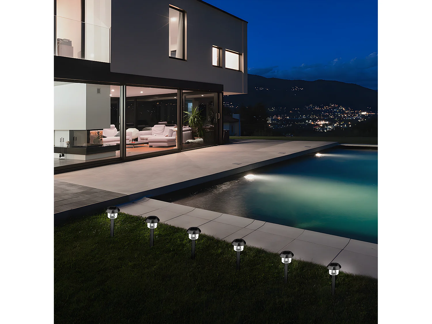 SOLARLEUCHTEN 8er-set zum einstecken H39CM ALESIA