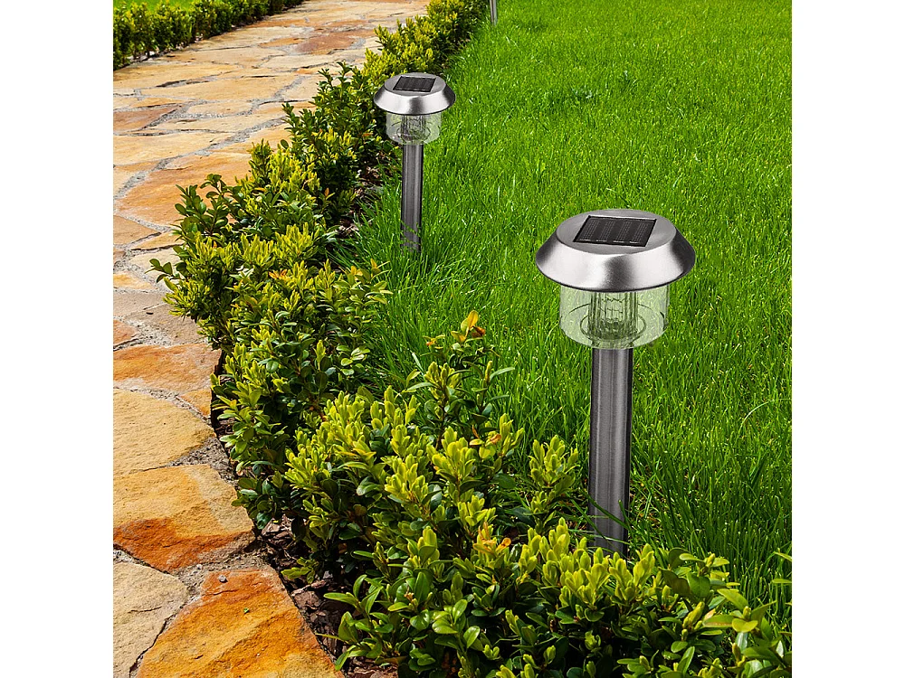 8 Balises solaires à planter ALESIA H39cm