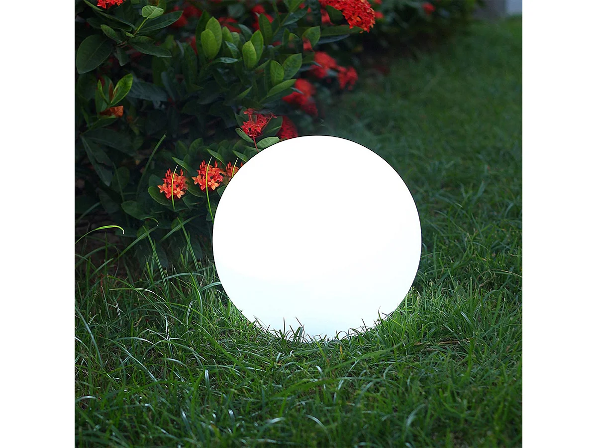 2 Boules lumineuses solaires SOLSTY D30cm