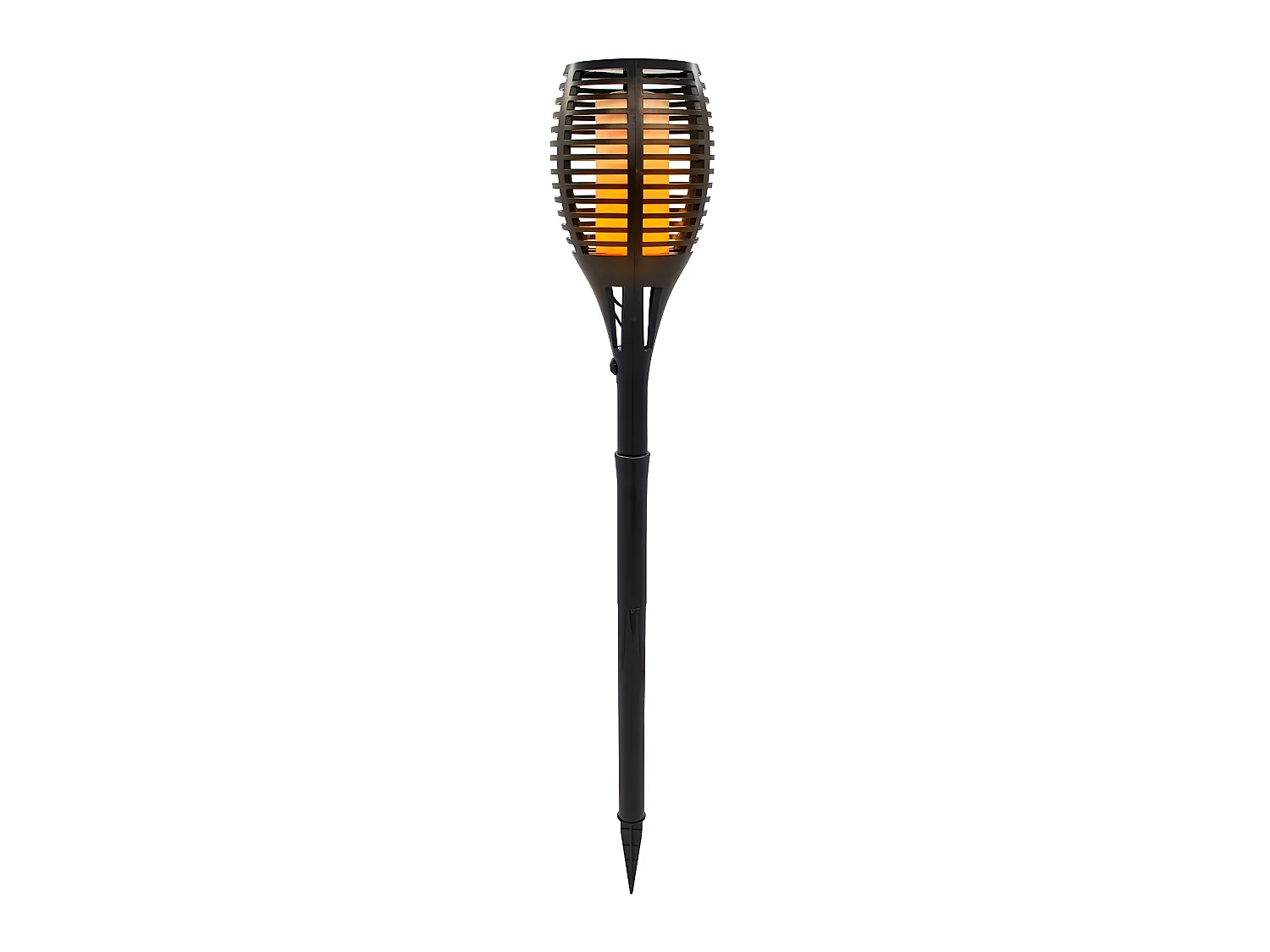 Torche solaire effet flamme MAITY SUN Noir Plastique H80CM