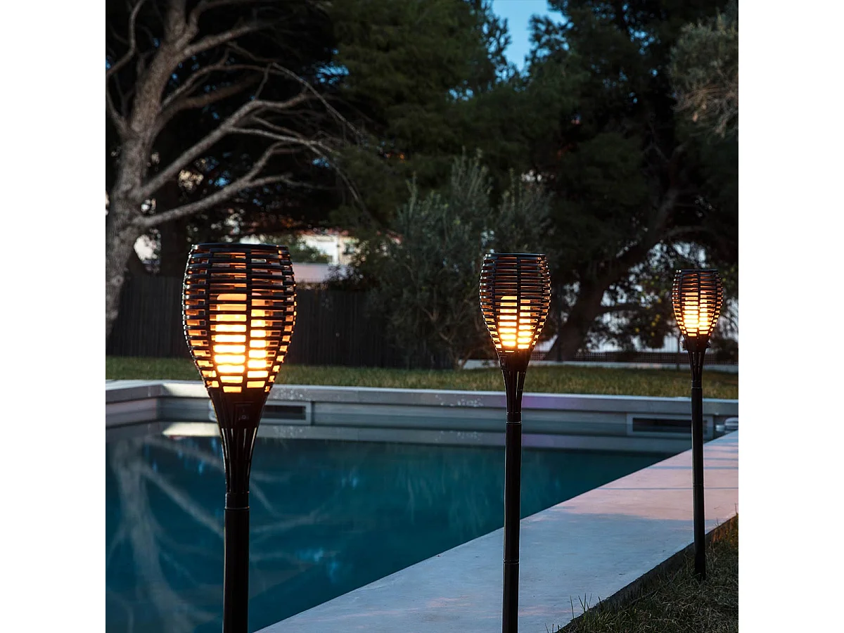 Torche effet flamme MAITY SUN H80cm