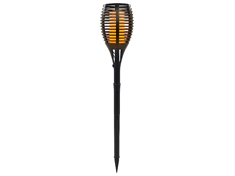 Torche solaire effet flamme MAITY SUN Noir Plastique H80CM