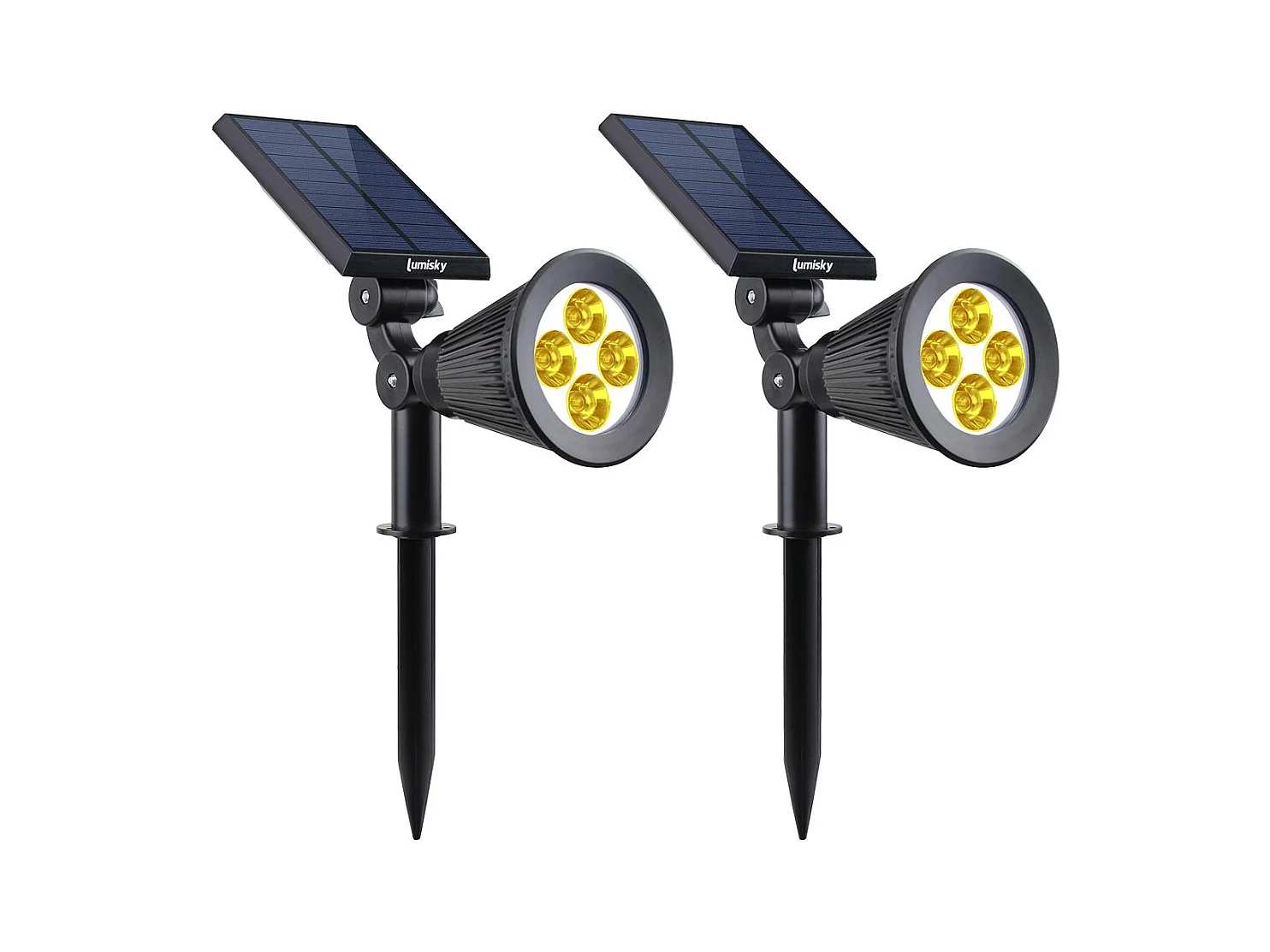Set van 2 spots op de zonneprojector 100LM SPIKY