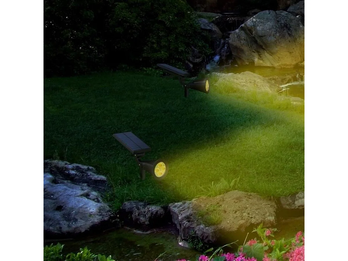 Set van 2 zonne-spotlights 200LM SPIKY