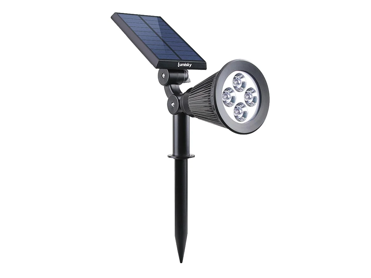 Spot solaire projecteur SPIKY Blanc froid 100LM