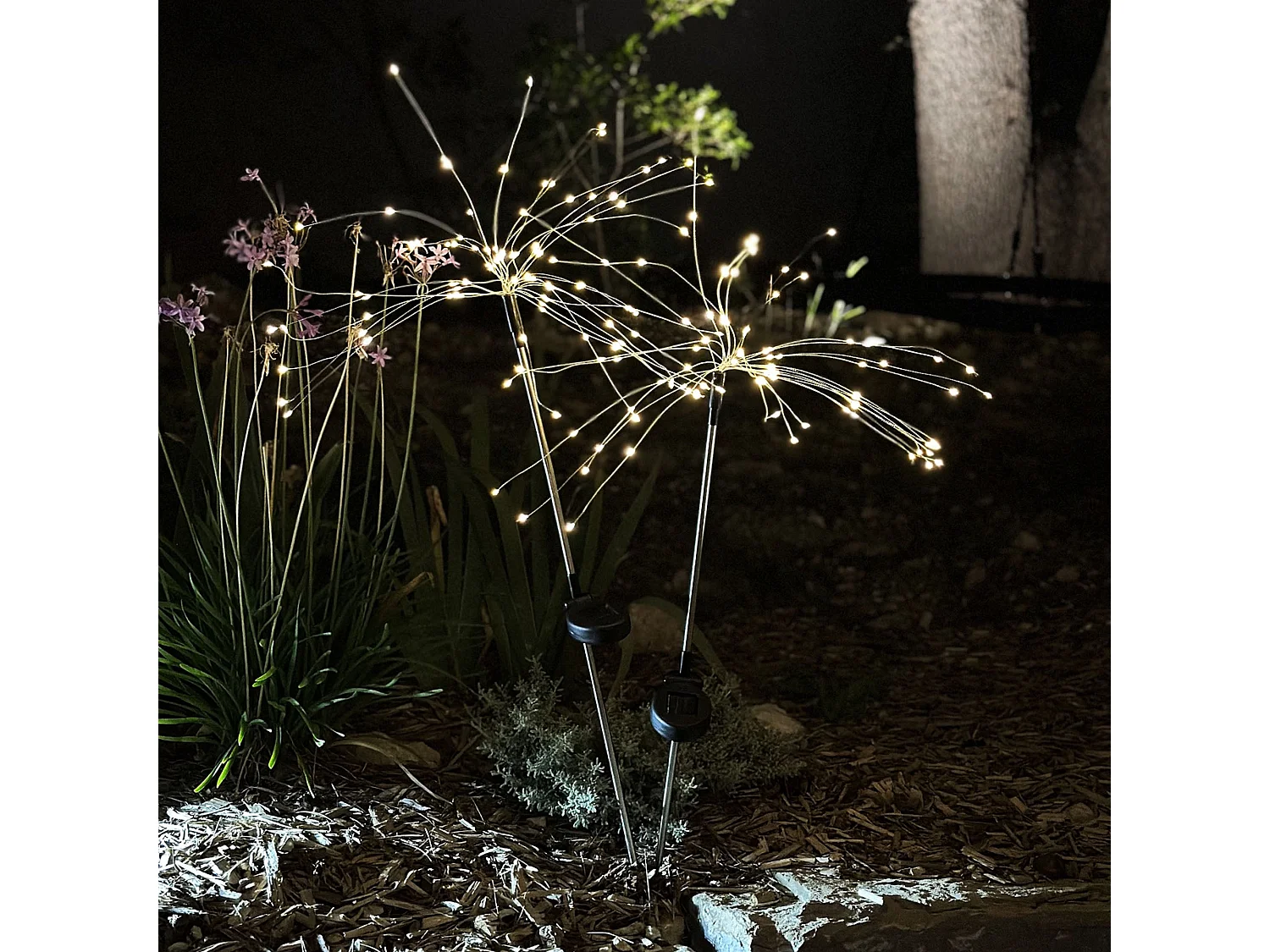 Set di 2 luci solari da palo H97CM SPIKE