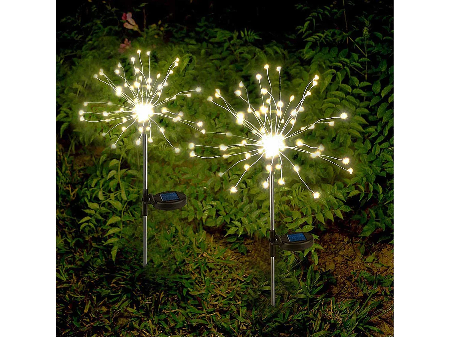 Set di 2 luci solari da palo H97CM SPIKE