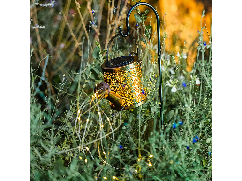 Annaffiatoio a faro solare da piantare H78cm ARROSY