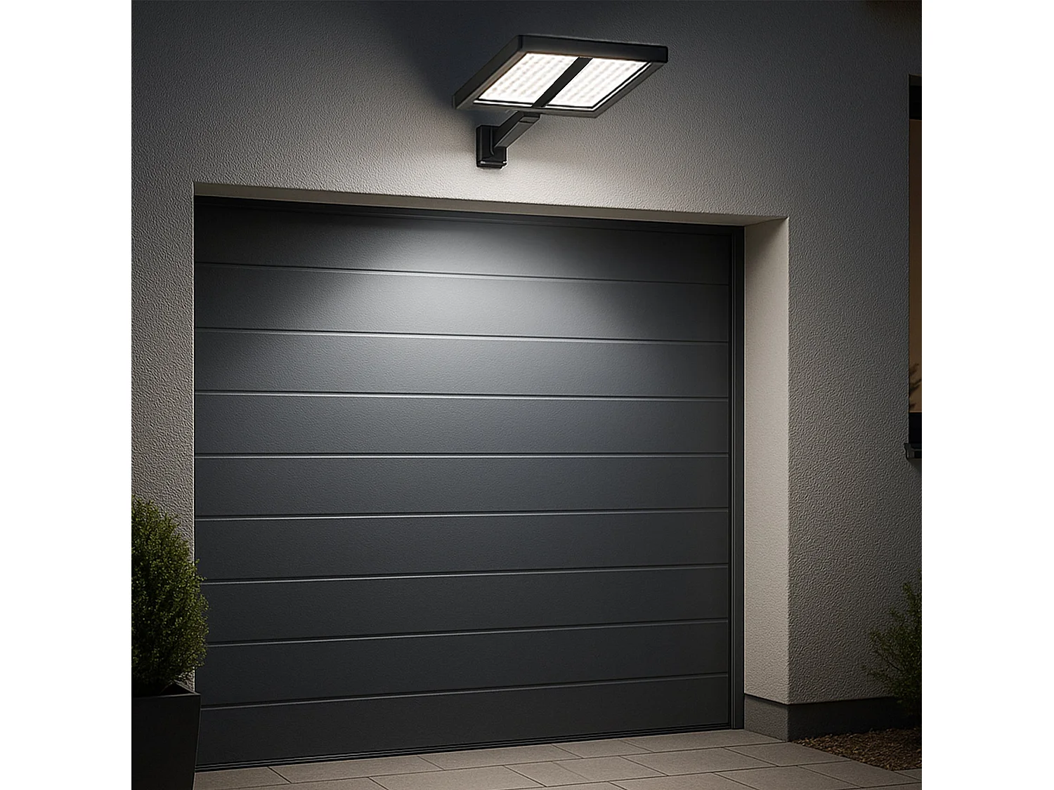 SOLARSPOT mit zwei sensorköpfen 8,5W CLIPPER BLACK