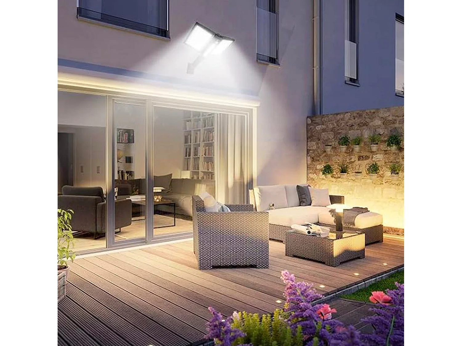 Zonne-sensor schijnwerper 850LM CLIPPER