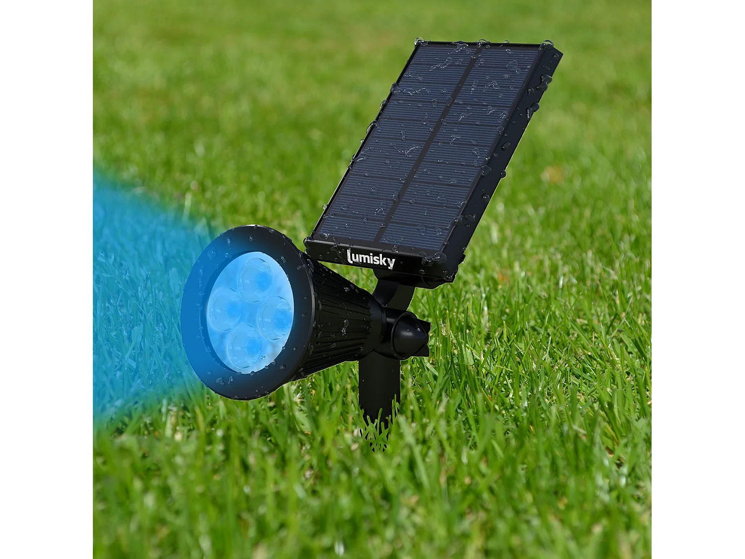 Set mit 2 Solarstrahlern 200LM SPIKY