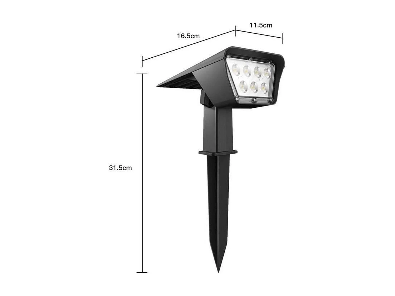 Set van 2 zonnespots 200LM CURTIS