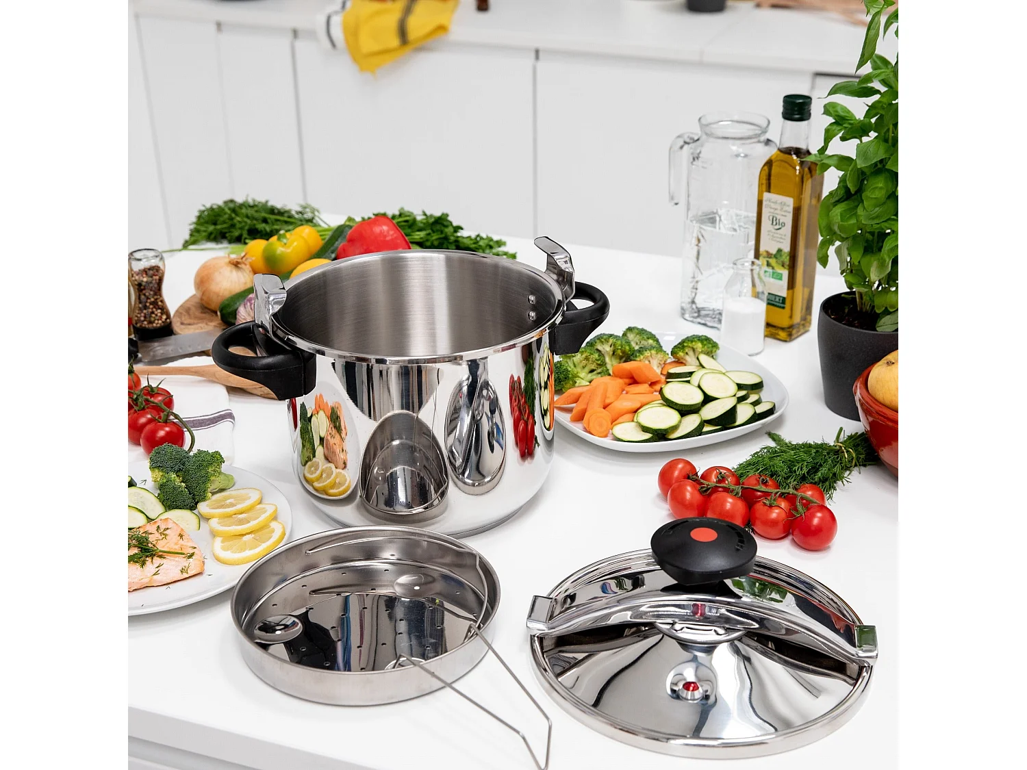 Olla a presión con estribo Ø24cm 10L CLASSIQUE