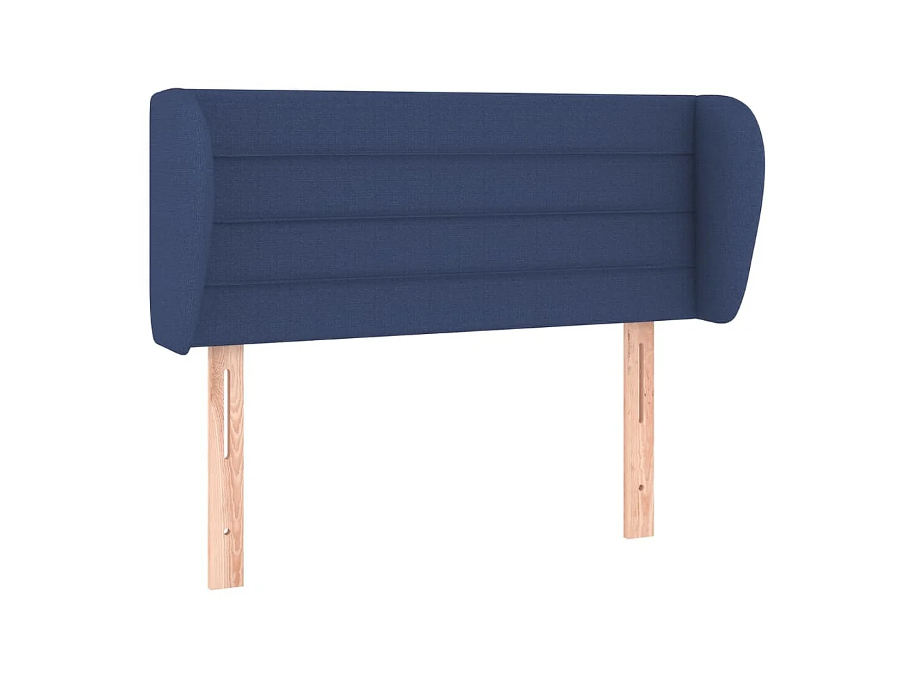 Tête de lit avec oreilles Bleu 93x23x78/88 cm Tissu