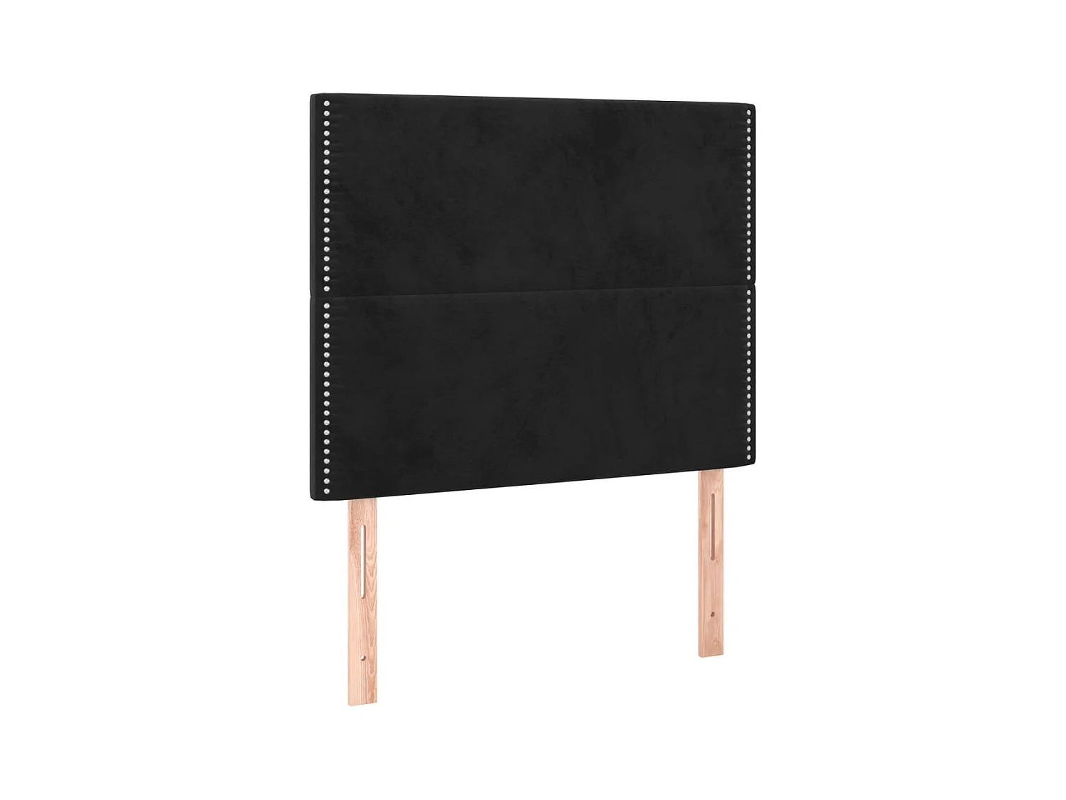 Têtes de lit 2 pcs Noir 90x5x78/88 cm Velours