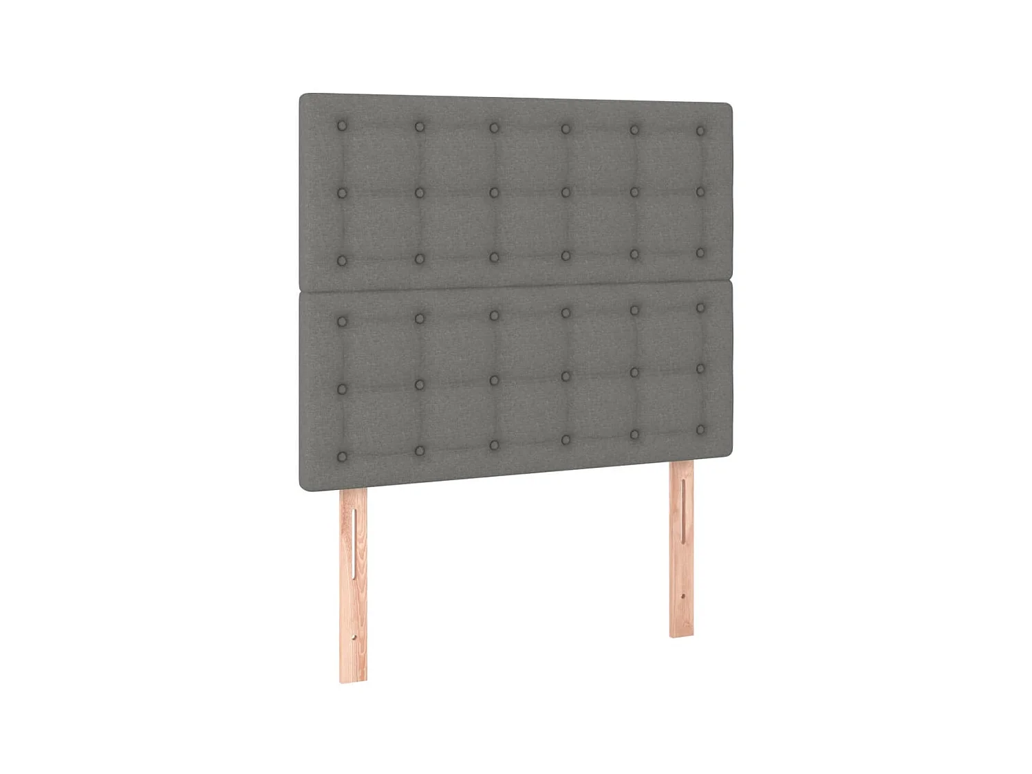 Têtes de lit 2 pcs Gris foncé 80x5x78/88 cm Tissu